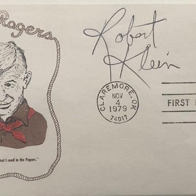 Robert Klein signed 1979 first day cover