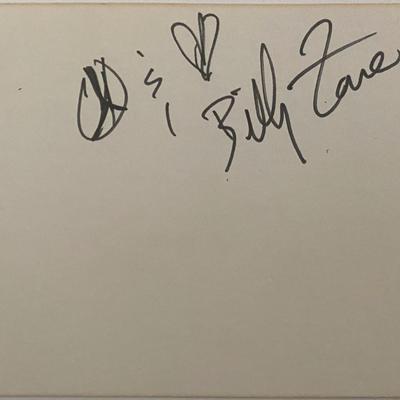 Billy Zane original signature