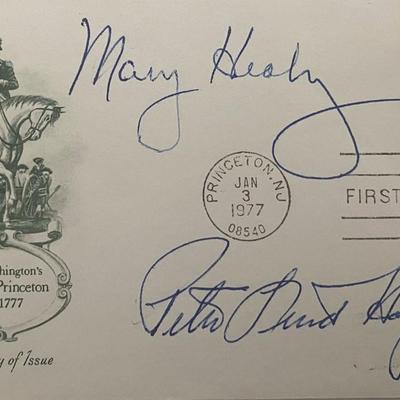 Mary Healy and Peter Lind Hayes signed 1977 first day cover