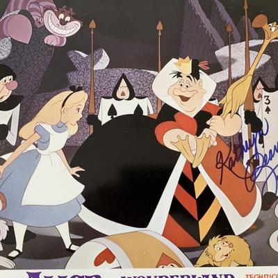 Walt Disney's Alice In Wonderland Signed Lobby Card