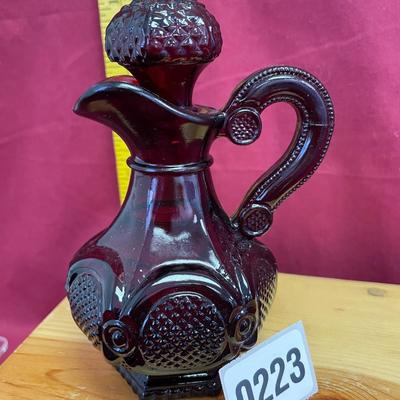 Ruby red cruet