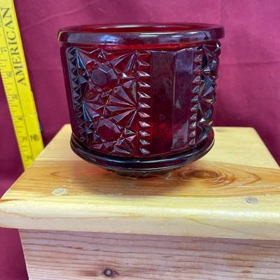 Ruby red bell and water/wine goblet