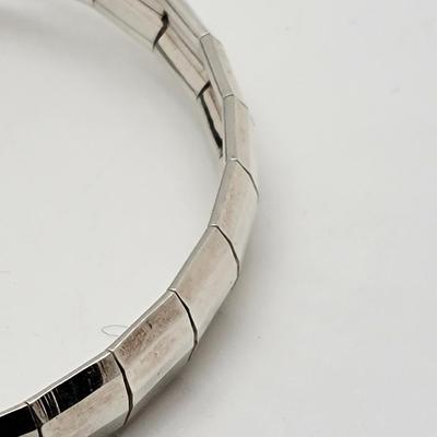 LOT23: 925 Milor Italy Domed Chain link Bracelet 7.5
