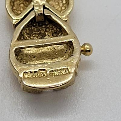 LOT31: 2 Gold Vermeil 925 Diamond Chip Bracelets