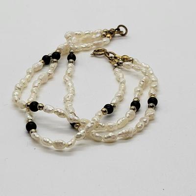 LOT52: Triple Strand Fresh Water Pearls Necklace(24