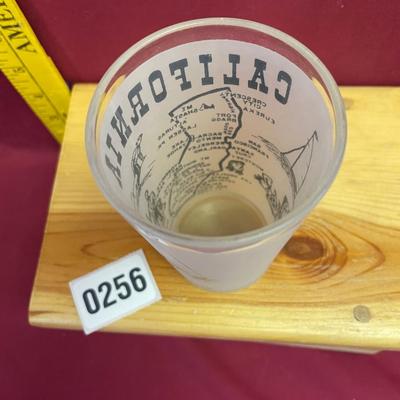 California-Hazel atlas souvenir frosted state map