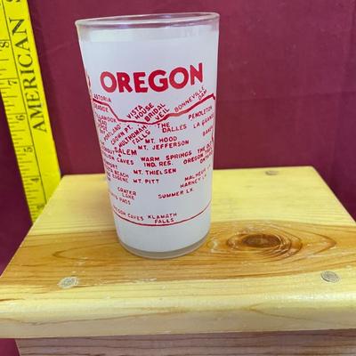 Oregon-Hazel Atlas souvenir frosted state map