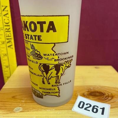 South Dakota-Hazel Atlas souvenir frosted state mug