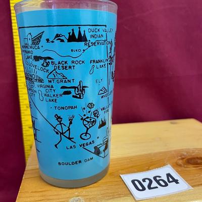 Nevada-Hazel Atlas souvenir frosted state map