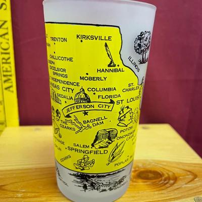 Missouri-Hazel Atlas souvenir frosted state map