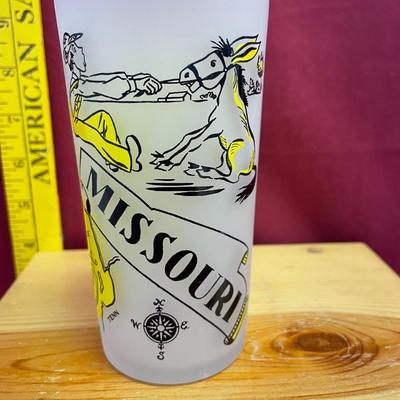 Missouri-Hazel Atlas souvenir frosted state map