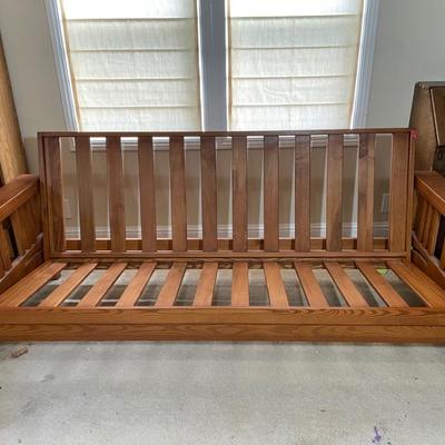 Wooden futon frame