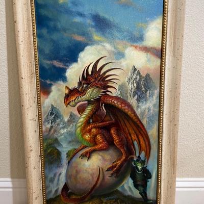 Framed art - fantasy dragons