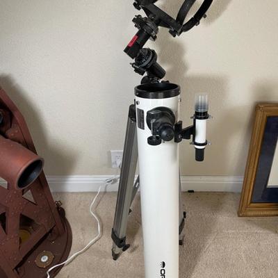Orion telescope with stand