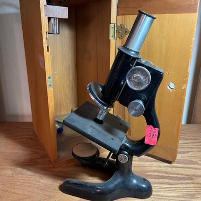 Vintage microscope