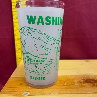 Washington-Hazel Atlas souvenir frosted state map