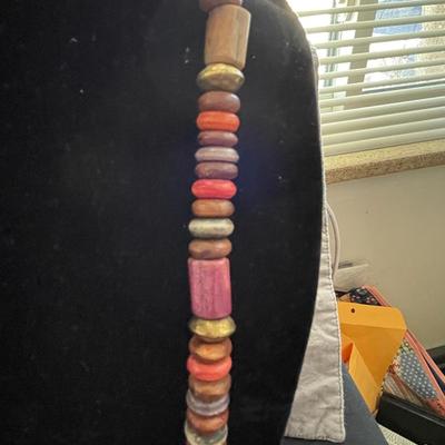 MULTI COLORED BEADED NECKLACE