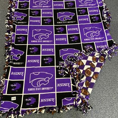 Kstate tie blanket