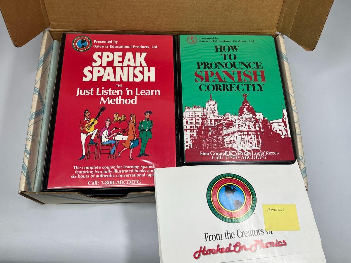 Hooked on Phonics How to Speak Spanish Language Tapes