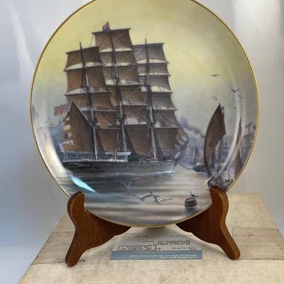 Patriarch collector plate from The Great Clipper Ships Plate Collection 1981 Franklin Porcelain