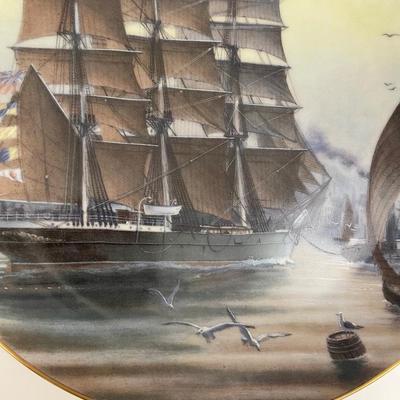 Patriarch collector plate from The Great Clipper Ships Plate Collection 1981 Franklin Porcelain