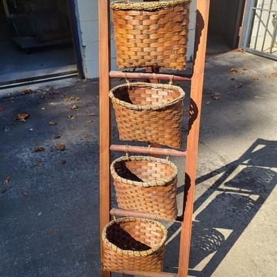 4 baskets on stand