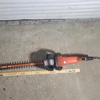 Orange B&D Electric Hedge Trimmers