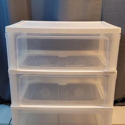 Lot 14: (3) Drawer Plastic Cabinet