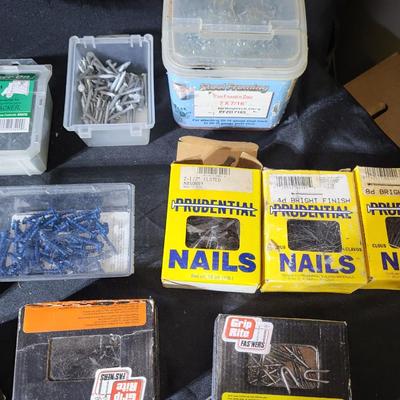 HUGE box of screws, nails, etc