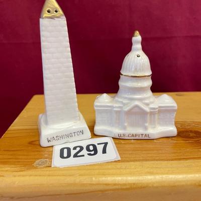 Washington salt and pepper shakers