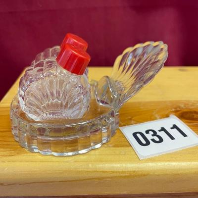 1940â€™s retro mini glass seashell