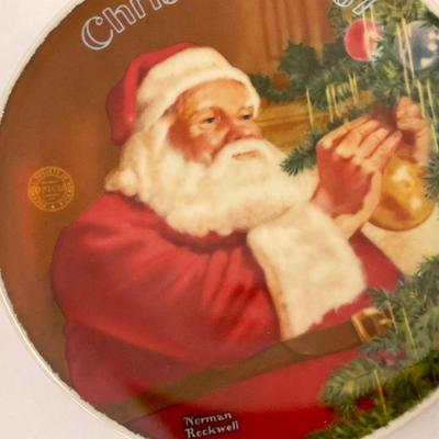 Norman Rockwell Christmas Collector Plate 1987 