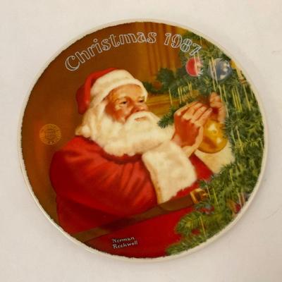 Norman Rockwell Christmas Collector Plate 1987 