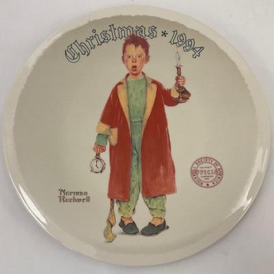 Norman Rockwell Christmas Collector Plate 1994 