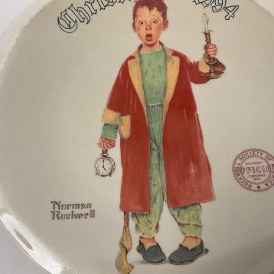 Norman Rockwell Christmas Collector Plate 1994 