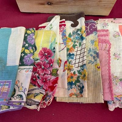 Hankies in a collectible chocolate box