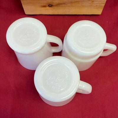 3- Fire King anchor hocking coffee mug