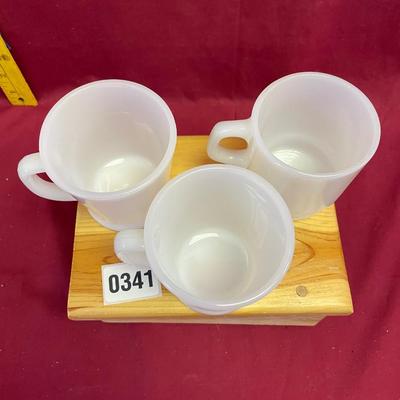 3- Fire King anchor hocking coffee mug