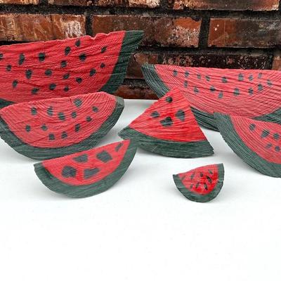 Summer Time Wooden Watermelon Decor