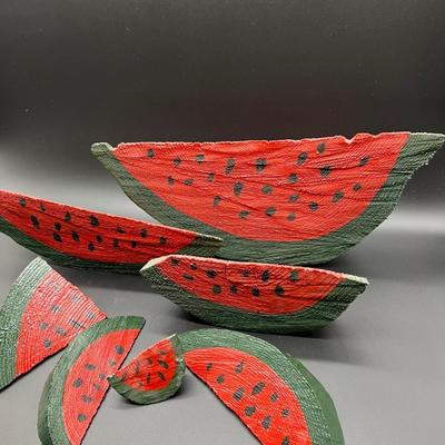 Summer Time Wooden Watermelon Decor