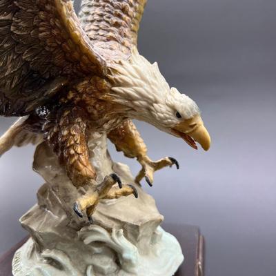 EAGLE LOT of 3! 36" Brass Cast Metal, 18"Cast Aluminum And PUCCI Ceramic. *Read details