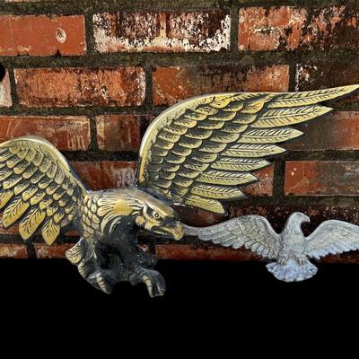 EAGLE LOT of 3! 36" Brass Cast Metal, 18"Cast Aluminum And PUCCI Ceramic. *Read details