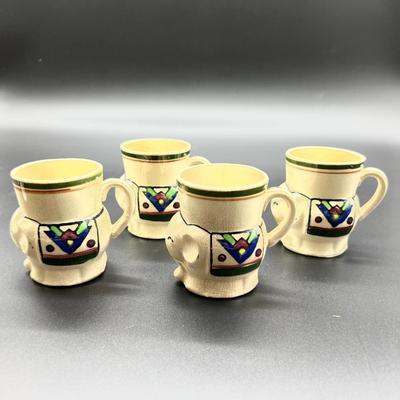 Vintage Ceramic Elephant Teapots with 4 Mugs *Read Details