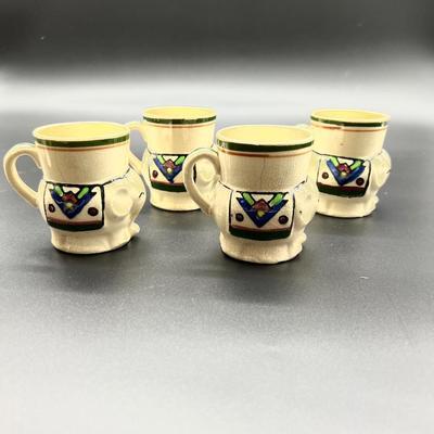 Vintage Ceramic Elephant Teapots with 4 Mugs *Read Details