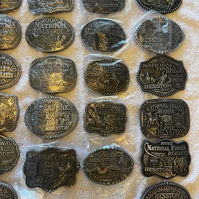 Collection of Hesston Buckles