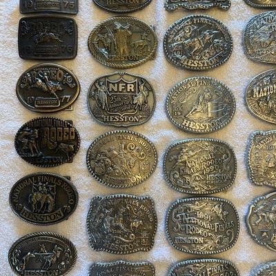 Collection of Hesston Buckles