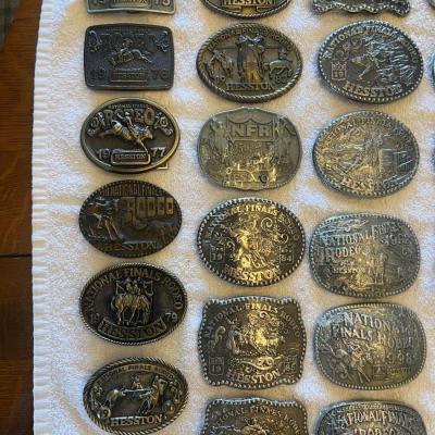 Collection of Hesston Buckles