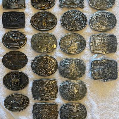 Collection of Hesston Buckles