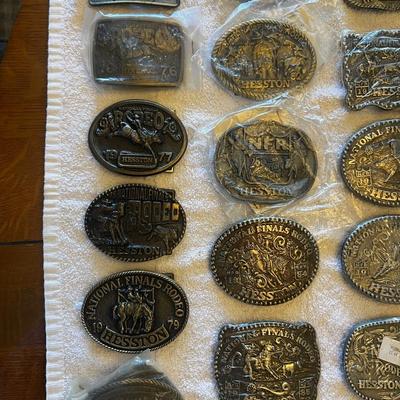 Collection of Hesston Buckles