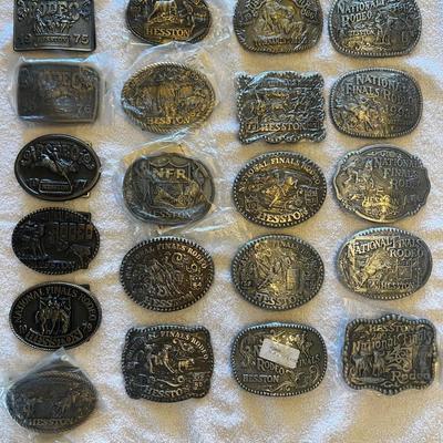 Collection of Hesston Buckles